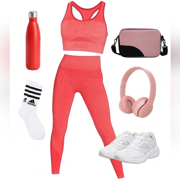 ๐Victoria Secret Pink Nation Seamless Legging 2 PC Set๐ - Picture 1 of 2